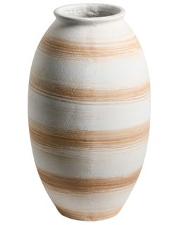 Vase à Fleurs Zervata 42 Cm Blanc Cassé