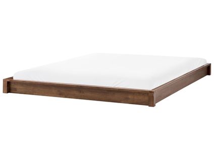 Lit Sans Tête De Lit Bois Antras 180 X 200 Cm Marron Foncé