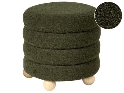 Pouf Chilly Bouclé Vert