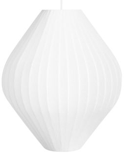Lampe Suspension Alme Tissu Blanc