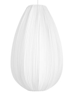 Lampe Suspension Gera Tissu Blanc
