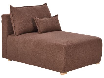 Chaise Longue Nerbo Bouclé Marron