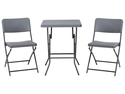 Ensemble Pour Bistro Pliant Trappeto Gris