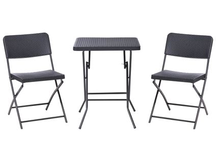 Ensemble Pour Bistro Pliant Trappeto Noir