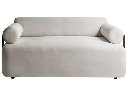 Canapé 2 Places Elva Tissu Blanc Cassé