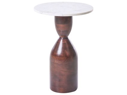 Table D'appoint Wallula Bois De Manguier Marron
