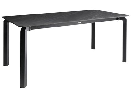 Table De Salle à Manger De Jardin Feletto 180 Cm 90 Cm Pierre Marbre Noir