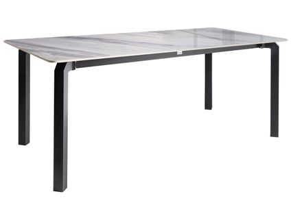 Table De Salle à Manger De Jardin Feletto 180 Cm 90 Cm Pierre Marbre Gris