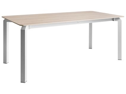 Table De Salle à Manger De Jardin Feletto 180 Cm 90 Cm Pierre Effet Travertin