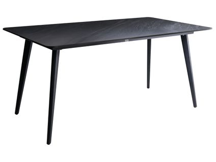 Table De Salle à Manger De Jardin Rodallo 160 Cm 90 Cm Pierre Marbre Noir