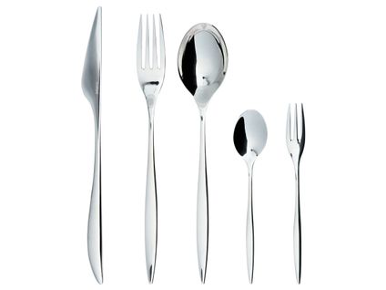 Set De 30 Couverts Farfalle Argenté