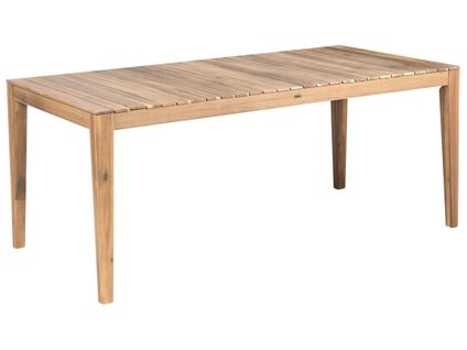 Table De Salle à Manger De Jardin Chioggia 90 Cm 180 Cm Bois D'acacia Certifié Marron Clair