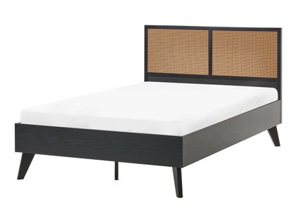 Lit Avec Sommier Monpazier 120 X 200 Cm Noir