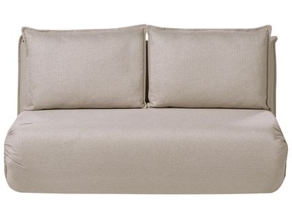 Canapé-lit 2 Places Roros Lin Synthétique Beige