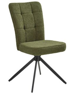 Lot De 2 Chaises De Salle à Manger Ryan Bouclé Vert