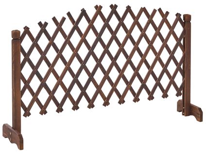 Treillis De Jardin Pavarolo Extensible Marron Foncé