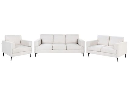 Ensemble De Salon 6 Places Lousto Tissu Beige Clair