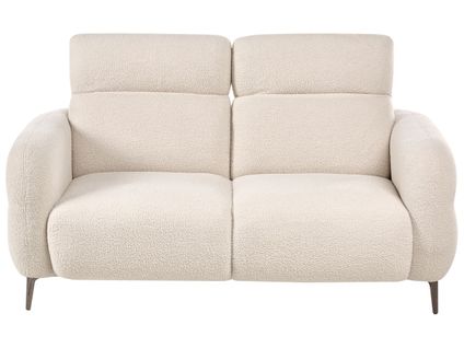 Canapé 2 Places Artuna Bouclé Blanc Cassé