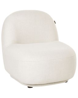 Fauteuil Lovberg Tissu Blanc Cassé
