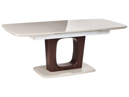 Table De Salle à Manger Extensible Berrigan Beige Clair 160/200 Cm 90 Cm