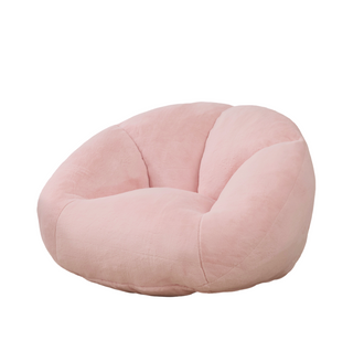 Fauteuil fixe 1 personne 100x90x57 cm Mousse et Velours, rose