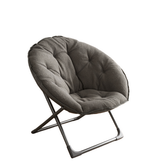 Chaise Pliante En Tissu, Structure Métal Stable 110 Kg - Gris