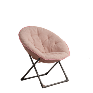 Chaise Pliante En Tissu, Structure Métal Stable 110 Kg - Rose