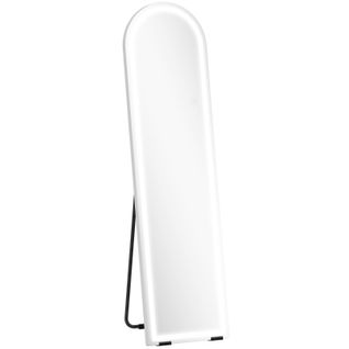 Miroir Sur Pied Arqué 150 Cm Avec LED Dimmable 3 Couleurs, Blanc, Sur Pied Ou Mural