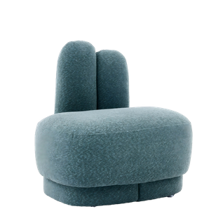 Pouf Enfant 54x41.5x54 Cm, Forme Lapin Avec Oreilles Brodées, Léger Et Stable En Tissu Et Bois, Vert