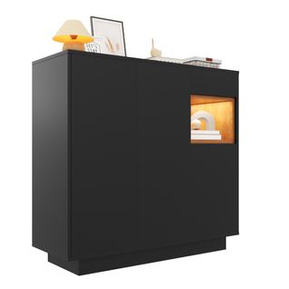 Meuble à Chaussures Noir Avec Tiroir Et Étagères Réglables, Pour 14 à 18 Paires De Chaussures