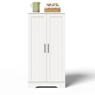 Buffet Haut 120x40x180 Cm En Mdf Noir Avec Éclairage LED Multicolore Pilotable