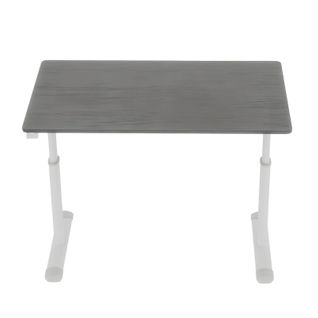 Bureau Réglable à Manivelle — Hauteur Ajustable Sans Électricité, Structure Métal Et Bois Gris