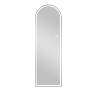 Miroir Mural Sans Cadre 165x50 Cm En Verre Argent 5 Mm, Éclairage LED 3 Coloris à Variateur