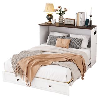 Lit Coffre 140x200 Cm Avec Espace De Rangement Et USB Intégré