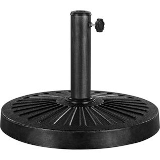 Pied De Parasol Rond De 46 Cm De Diamètre Socle De Parasol En Résine De 13,7 Kg, Noir