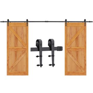 Quincaillerie Kit De Rail Pour Porte Coulissante, Système De Rail Apparent à Simple Ventail.