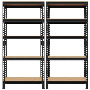 Étagère De Rangement Sans Vis à 5 Niveaux 70 Cm L × 30 Cm L × 150 Cm H Noir