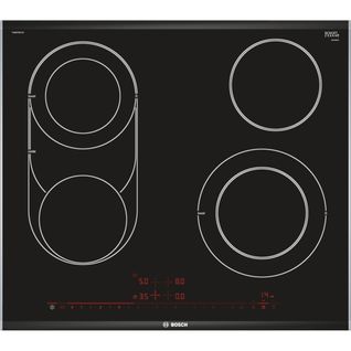 Plaque Vitrocéramique Encastrable Serie 8 Pkm675dp1d Noir, Acier Inoxydable 4 Foyers