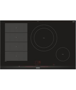 Plaque Vitrocéramique Encastrable Ex875lec1e Noir, Acier Inoxydable 4 Foyers