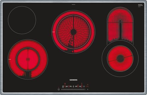 Plaque Vitrocéramique Encastrable Et845fcp1d Noir, Acier Inoxydable 4 Foyers