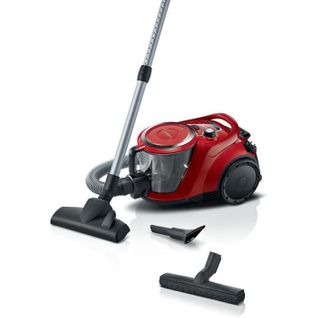 Aspirateur Traineau Sans Sac -  Bgc41q69  Serie 6 - 600 W - Prosilence - 70 dB - Bac 2,4 L - Rouge