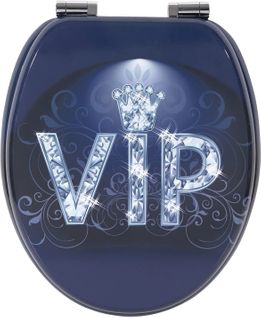 Abattant De Toilette En Mdf Avec Charnière Zinguée. Couvercle De Wc. Antibactérienne. 43.2x37.6cm