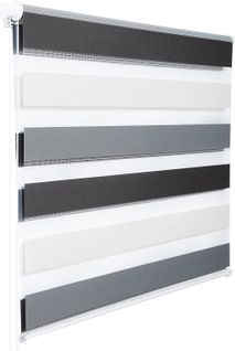 Store Enrouleur Double Fixation Rapide isolant Thermique 60x150 cm blanc+gris+anthracite