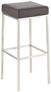 Tabouret De Bar Montréal 80 Marron/acier Inoxydable