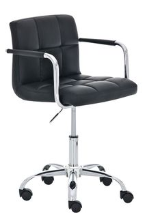 Chaise De Bureau Lucy Similicuir Noir