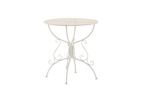 Table De Jardin Ronde Amanda Blanc