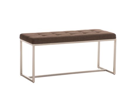 Banquette Barci 100x40 Tissu Marron