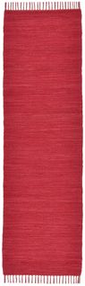 Tapis Réversible En Coton Happy Cotton 70x250 Cm - Rouge