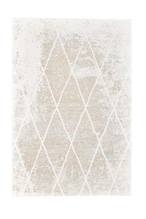 Tapis Graphique Et Brillant Fine Lines 80x150 Cm - Beige