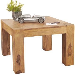 Table Basse Bois Massif 60x40x60 Cm Table D'appoint Table De Salon Design Acacia